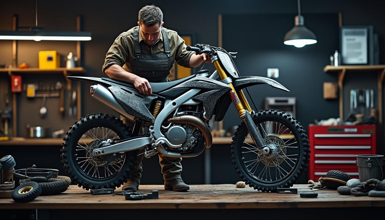 découvrez comment diagnostiquer et réparer une casse sur votre moto tout-terrain grâce à notre guide complet : conseils pratiques, outils nécessaires, étapes détaillées et astuces pour entretenir et prolonger la vie de votre motocross.