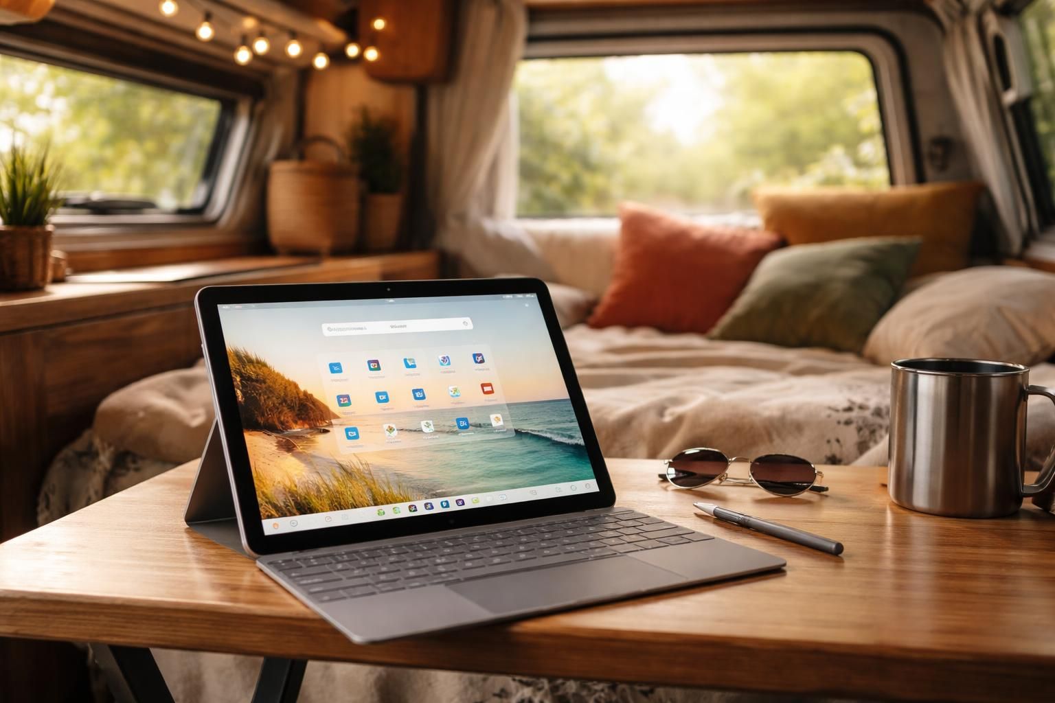 découvrez la surface go, la tablette tactile microsoft compacte et performante, parfaite pour vos voyages en van et camping-car. profitez d'une navigation fluide et d'une grande autonomie en déplacement.